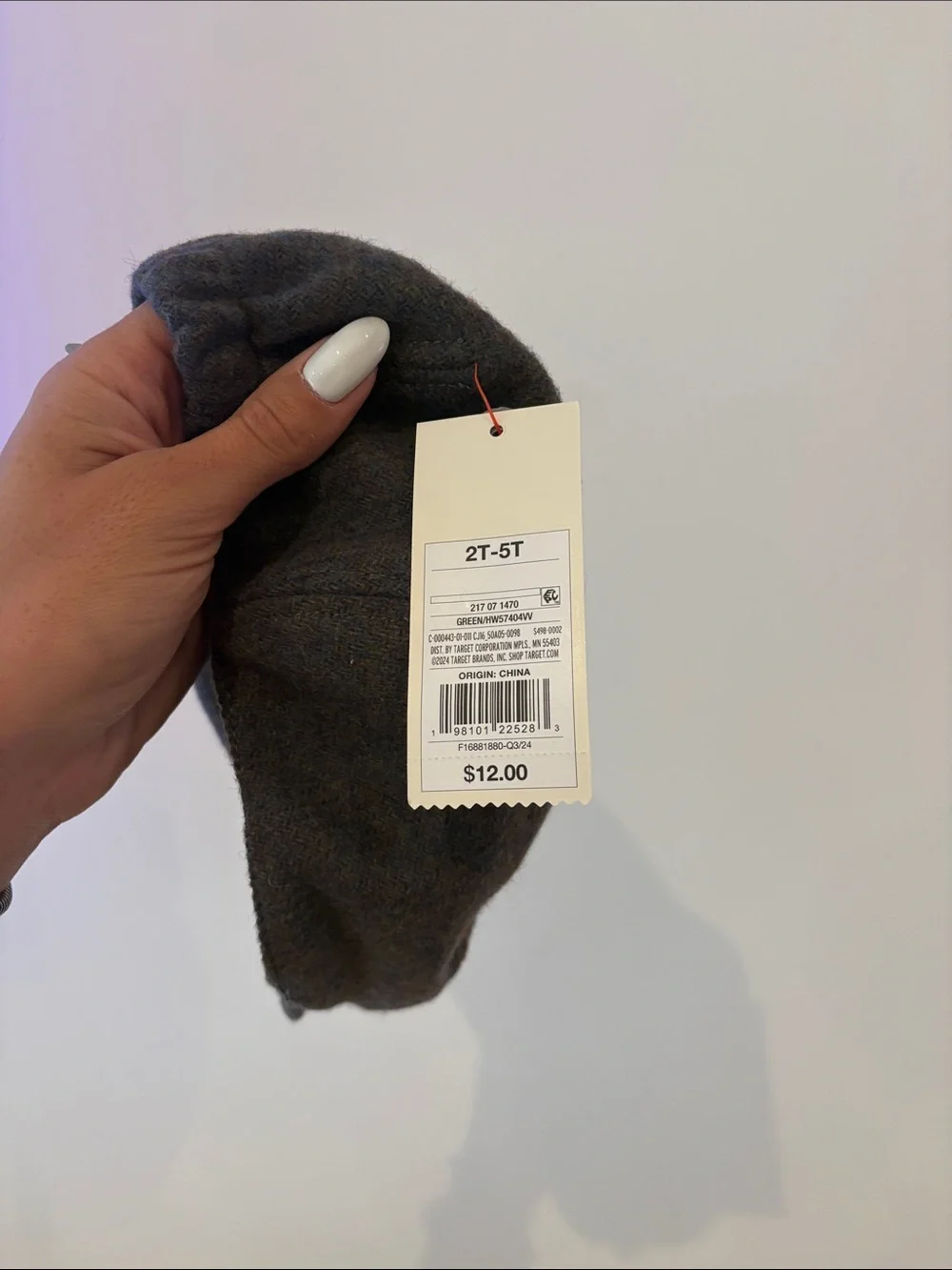 Cat & Jack kids Dark Gray Flat Cap